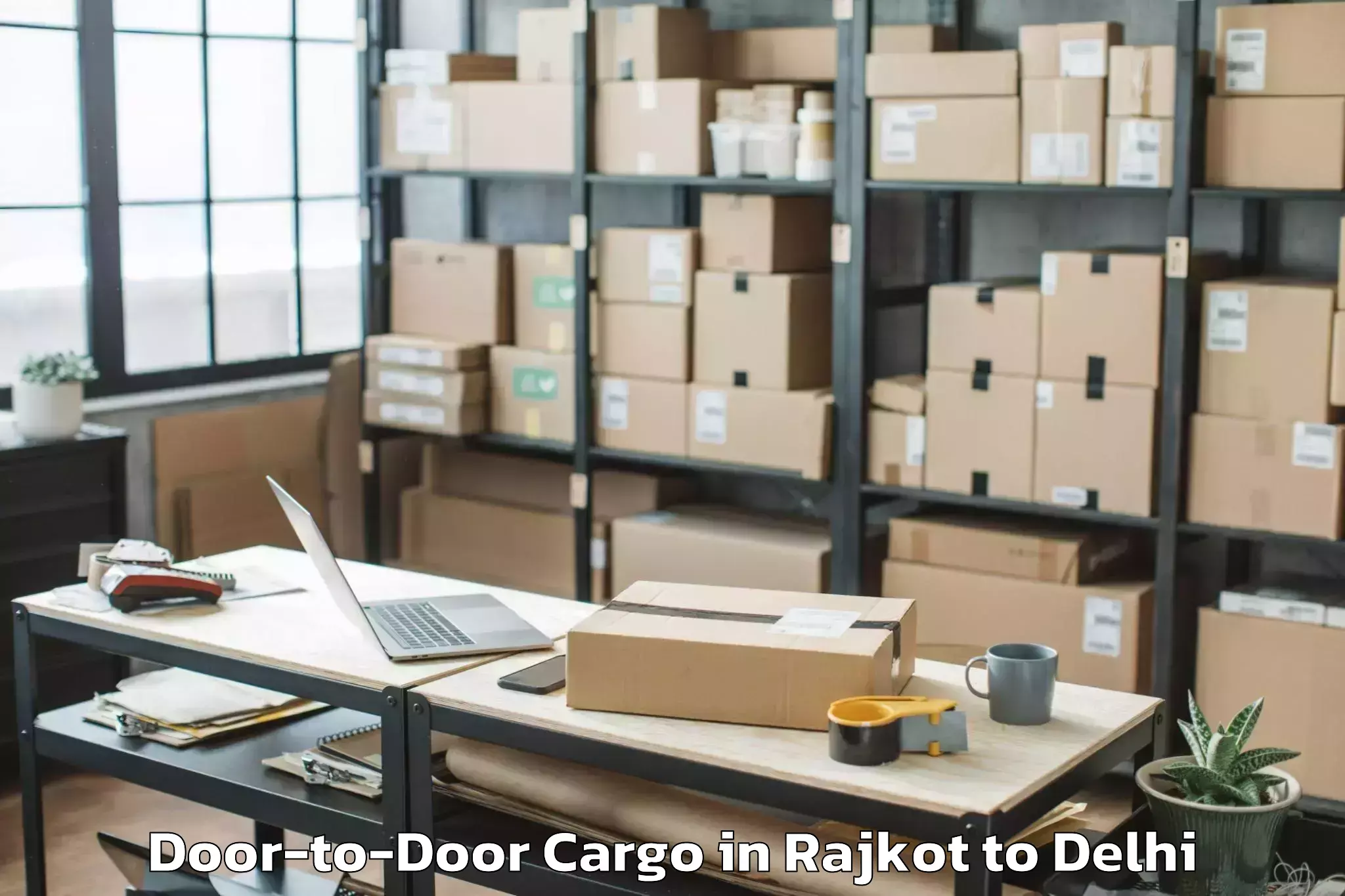 Professional Rajkot to Civil Lines Door To Door Cargo